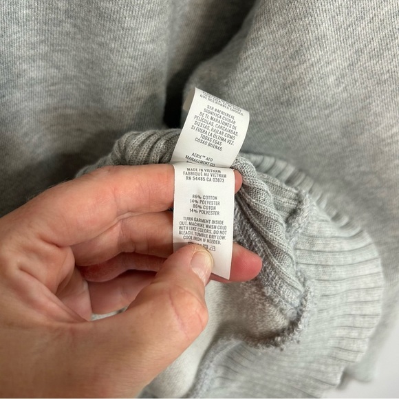 Aerie Soft Heather Gray Crew Neck Oversized Sweatshirt Women’s Size Medium - Picture 5 of 7